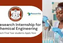 Research Internship for Chemical Engineering Candidates | Apply at NIT Trichy Research Internship for Chemical Engineering Candidates | Apply at NIT Trichy