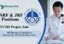 SRF & JRF Positions at CARI –AYUSH Project Jobs | MPharma Candidates Attend the Walk-In-Interview SRF & JRF Positions at CARI –AYUSH Project Jobs | MPharma Candidates Attend the Walk-In-Interview