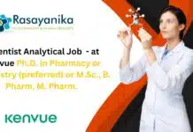 Join a Global R&D Team as Scientist Analytical Job at Kenvue, Apply Now! Scientist Analytical Job - at Kenvue