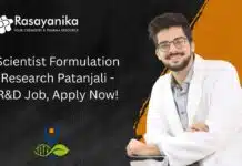 Join Patanjali Research Foundation as Scientist – R&D in Ayurvedic Formulations, Apply Now! Scientist Formulation Research Patanjali
