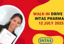 Explore Exciting Careers: Walk-In Drive at Intas Pharmaceuticals – July 12 Walk-In Drive at Intas Pharma