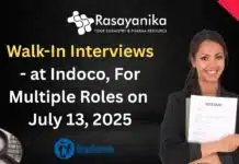 Indoco Walk-In Interview For Pharma Candidates – Attend Walk-In Walk-In Interviews