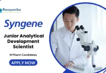Analytical Development Role at Syngene | M Pharm Candidates Apply Now Analytical Development Role at Syngene | M Pharm Candidates Apply Now