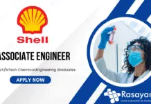 Chemical Engineering Jobs at SHELL – B Tech Candidates Apply Now BTech/ MTech Chemistry Jobs at SHELL - Apply Now for the Associate Engineer Role