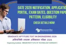 GATE 2026 Notification, Application Portal, Exam Dates, Question Paper Pattern, Eligibility – Check Details Now! GATE 2026 Exam Dates Released