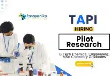 Chemical Engineering Job at TAPI | B.Tech Graduates Apply Now for the Pilot Research Role Chemical Engineering Job at TAPI B.Tech Graduates Apply Now for the Pilot Research Role (1)