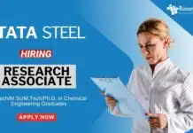 Chemical Engineering Jobs for Freshers | Apply Now for the Research Associate Role at Tata Steel Chemical Engineering Jobs for Freshers Apply Now for the Research Associate Role at Tata Steel (2)