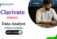 Data Analyst Vacancies at Clarivate | M Pharm Candidates Apply Now for the Hybrid Job Data Analyst Vacancies at Clarivate | M Pharm Candidates Apply Now for the Hybrid Job