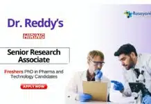 Freshers Jobs at Dr. Reddy’s Laboratories | PhD Candidates Apply Now Freshers Jobs For PhD Candidates Apply Now at Dr. Reddy’s Laboratories (2)