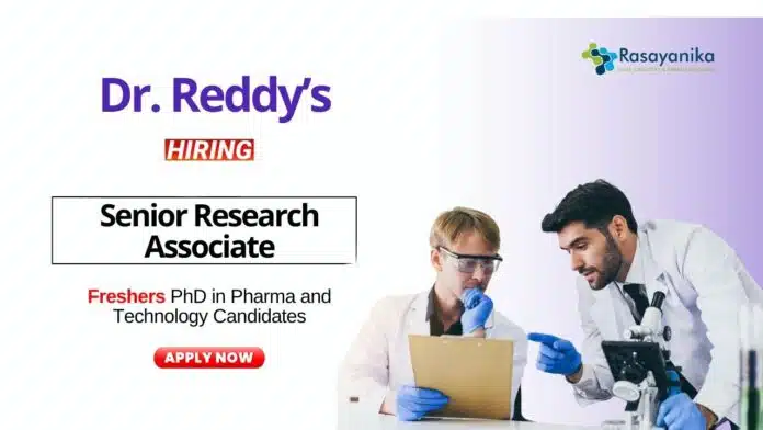 Freshers Jobs For PhD Candidates Apply Now at Dr. Reddy’s Laboratories (2) Freshers Jobs For PhD Candidates Apply Now at Dr. Reddy’s Laboratories (2)