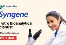 Latest Pharma Jobs at Syngene | Apply Now for In Vitro Bioanalytical Position Latest Scientist Jobs at Syngene | Apply Now for In Vitro Bioanalytical Position