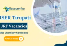 JRF Vacancies at IISER Tirupati | MSc Chemistry Candidates Apply Now JRF Vacancies at IISER Tirupati | MSc Chemistry Candidates Apply Now