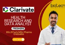 Freshers Jobs for Pharma Graduates – Apply Now for the Healthcare Research & Data Analyst Role at Clarivate Jobs for Pharma Graduates - Apply Now for the Healthcare Research & Data Analyst Role at Clarivate