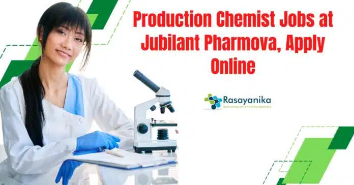 Jubilant Biosys Invitro Research-min Chemistry BSc Job Opening at Jubilant Pharmova