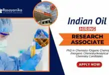 Govt IndianOil Jobs – Chemistry Candidates Apply Now Latest Job at IndianOil R&D Centre PhD Chemistry Candidates Apply Now for the Research Associate Position (3)
