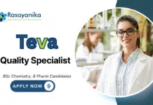 Latest Pharma Graduate Jobs at Teva | Apply Now for Quality Specialist Role Latest Pharma Graduate Jobs at Teva | Apply Now for Quality Specialist Role
