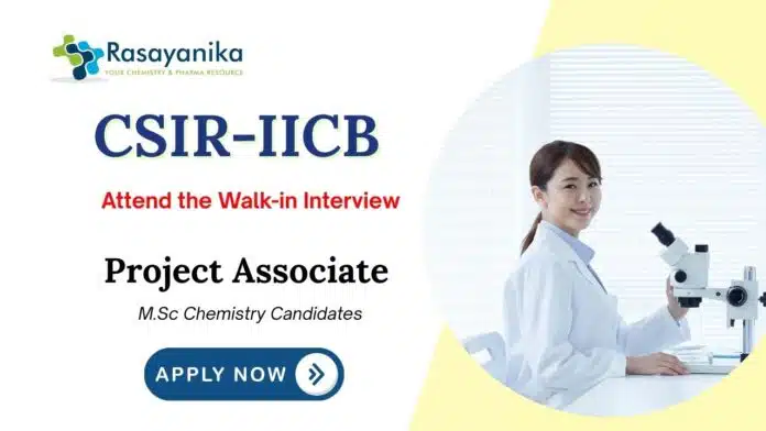Latest Organic Chemistry Jobs at IICB | Apply Now for Project Associate Position Latest Organic Chemistry Jobs at IICB | Apply Now for Project Associate Position