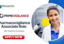 Pharmacovigilance Associate Job at PrimeVigilance | BSc Chemistry Candidates Apply Now Latest Pharmacovigilance Associate Job at PrimeVigilance | Apply Now