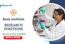 Latest Research Positions at Bose Institute | M Pharm Candidates Apply Now Latest Research Positions at Bose Institute | M Pharm Candidates Apply Now