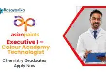 Latest jobs for Chemistry Graduates | Apply Now For The Executive I – Colour Academy Technologist Role Latest jobs for Chemistry Graduates | Apply Now For The Executive I – Colour Academy Technologist Role