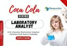 MSc Chemistry Jobs at Coca-Cola | Apply Now for the Laboratory Analyst Role MSc Chemistry Jobs at Coca-Cola