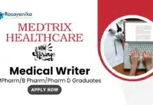 Medical Writer Jobs at MedTrix Healthcare | MPharm Graduates Apply Now Medical Writer Jobs at MedTrix Healthcare | MPharm Graduates Apply Now