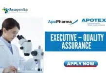 Quality Assurance Job Role at ApoPharma | BPharm Graduates Apply Now Pharma Jobs at ApoPharma Apply Now for Executive – Quality Assurance Role