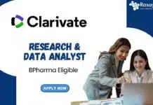 Pharma Jobs at Clarivate – Apply Now for the Research & Data Analyst Role Hybrid Pharma Jobs at Clarivate