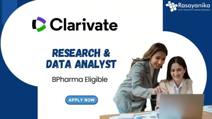 Pharma Jobs at Clarivate - Apply Now for the Research & Data Analyst Role (1)-min Hybrid Pharma Jobs at Clarivate