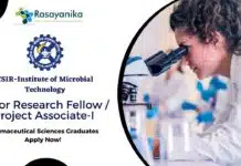 Pharmaceutical Sciences Jobs At CSIR-IMTECH | Apply Now For Project Vacancies Pharmaceutical Sciences Jobs At CSIR | Apply Now For The Junior Research Fellow / Project Associate-I Role