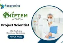 Project Scientist Jobs at NIFTEM | MSc Analytical Candidates Apply Now Project Scientist Jobs at NIFTEM MSc Biotechnology Candidates Apply Now