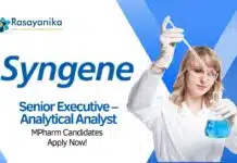 Quality Control Jobs at Syngene | MPharm Candidates Apply Now MPharma Job Openings in QC at Syngene