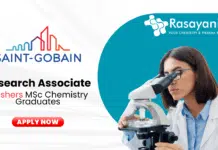 R&D Chemistry jobs for Freshers – Apply Now for the Research Associate Role at Saint Gobain R&D Chemistry jobs for Freshers - Apply Now for the Research Associate Role at Saint Gobain