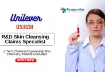 Research and Development Jobs at Unilever | Chemical Engineering Graduates Apply Now Research and Development Jobs at Unilever Chemical Engineering Graduates Apply Now