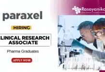 WFH Pharma CRA Job Available at Parexel, Apply Online WFH Clinical Research Associate Job Vacancies at Parexel
