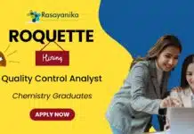 Quality Control Analyst Job at Roquette | Chemistry Graduates Apply Now QC Analyst Job at Roquette | Chemistry Graduates Apply