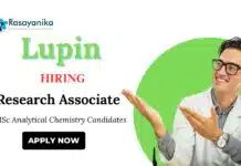 Analytical Chemistry Jobs at Lupin | Apply Now for Research Associate Position Analytical Chemistry Jobs at Lupin Apply Now for Research Associate Position
