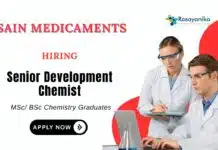 Analytical Chemistry Jobs at Sain Medicaments | Apply Now Senior Development Chemist Role Analytical Chemistry Jobs at Sain Medicaments Apply Now Senior Development Chemist Role