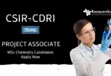 MSc Chemistry Jobs at CSIR CDRI | Apply Now for Project Associate Role MSc Chemistry Jobs at CSIR CDRI | Apply Now for Project Associate Role