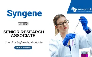 MSc Chemistry Jobs at Syngene | Apply for the Senior Research Associate Position MSc Chemistry Jobs at Syngene | Apply for the Senior Research Associate Position