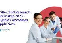 CSIR-CDRI Research Internship 2025 With Rs. 12,500 Monthly Fellowship | Chem & Chemical Sciences Candidates Apply _CSIR-CDRI Research Internship 2025 Eligible Candidates Apply Now