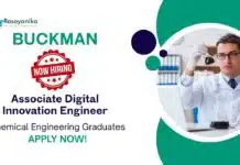 Chemical Engineering Jobs at Buckman | Apply Now For The Associate Digital Innovation Engineer Chemical Engineering Jobs at Buckman | Apply Now For The Associate Digital Innovation Engineer