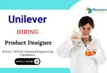 Research Jobs at Unilever | Chemical Engineers Apply Now for Product Designer Role Chemical Engineering Jobs at Unilever Apply Now for Product Designer Role