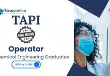 Chemical Engineering Positions at Tapi | Apply Now For The Operator Role Chemical Engineering Positions at Tapi | Apply Now For The Operator Role