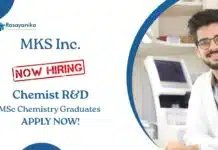 Chemistry Job at MKS Inc | Apply Now For The Chemist R&D Role Chemistry Job at MKS Inc | Apply Now For The Chemist R&D Role