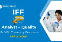 Chemistry Jobs at IFF | Apply Now For The Analyst Role Chemistry Jobs at IFF | Apply Now For The Analyst Role