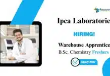 Chemistry Jobs at Ipca Laboratories | Apply Now For The Warehouse Apprentice Role Chemistry Jobs at Ipca Laboratories | Apply Now For The Warehouse Apprentice Role