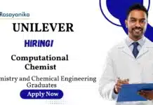 Computational Chemist Jobs at Unilever | Chemistry and Chemical Engineering Graduates Apply Now Computational Chemist Jobs at Unilever | Chemistry and Chemical Engineering Graduates Apply Now