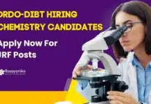 DRDO-DIBT Hiring Chemistry Candidates – Apply Now For JRF Posts MSc Chemistry Govt Jobs at DRDO-DIBT