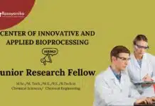 Chemical Sciences Jobs at CIAB | Apply Now for Junior Research Fellow Positions Chemical Engineering Jobs at CIAB | Apply Now for Junior Research Fellow Positions